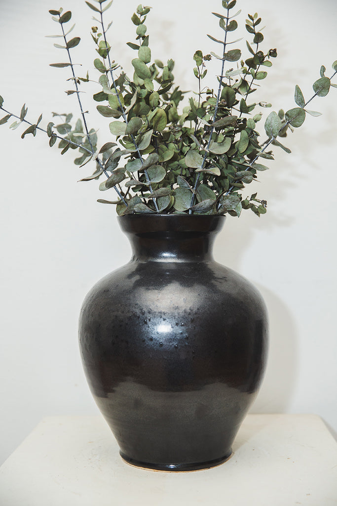 Black Large Table Vase